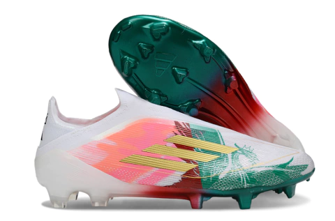 Adidas F50 Elite Laceless FG - Verde e Rosa