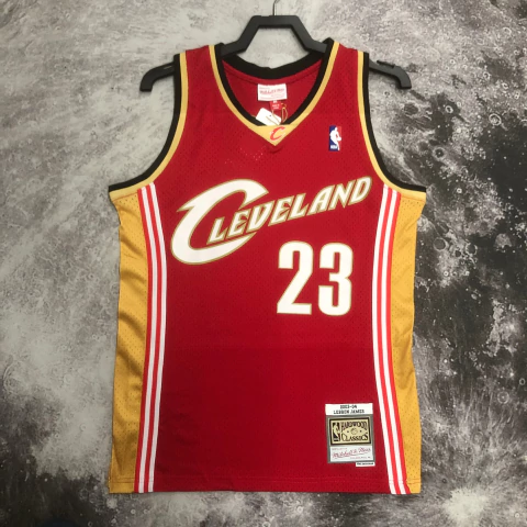 Regata Cleveland Cavaliers LeBron James Mitchell & Ness Big & Tall Hardwood Classics Swingman Jersey
