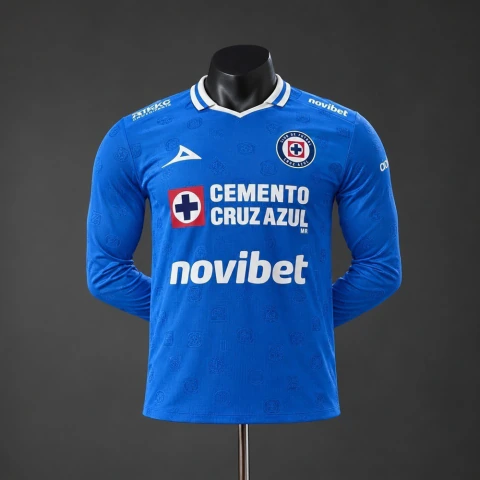 Camisa Cruz Azul Manga Longa Jogador - 26/27