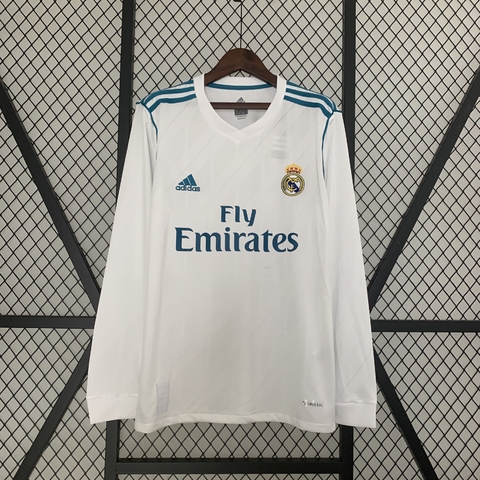 Camisa Retro Real Madrid Manga Longa - 17/18