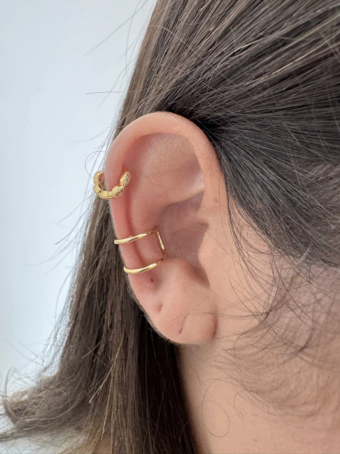 Piercing Fake Liso - Banhado a Ouro