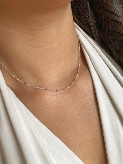 Choker Corações - Banhado a Prata