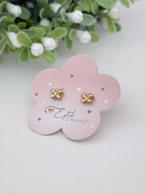 Brinco Infantil Borboletinha - Banhado a Ouro