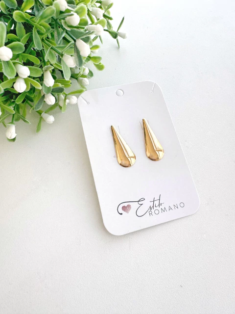 Brinco Gota 22mm - Banhado a Ouro