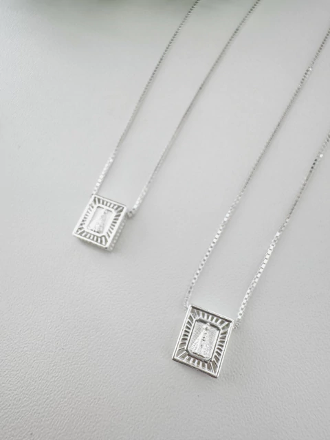 Escapulário Nossa Senhora Aparecida - Prata 925