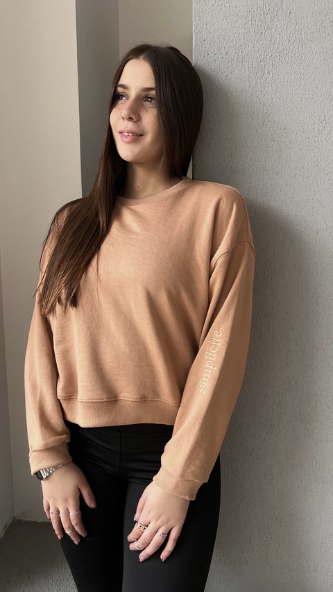 Buzo Simplicité camel - comprar online