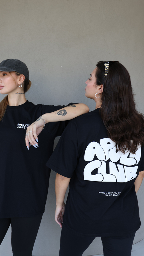 Remera Apola Club negro - comprar online