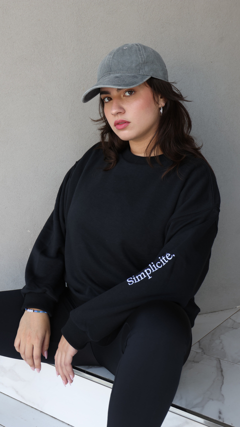 Buzo Simplicité negro - comprar online