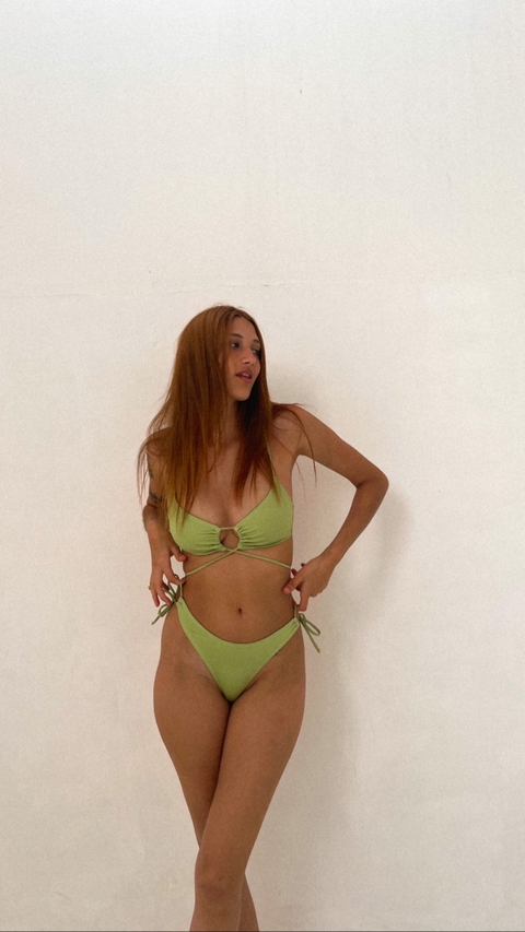 Bombacha Sabrina oliva metalizado - comprar online