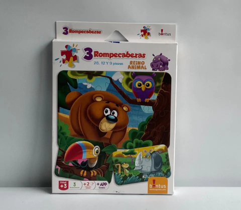 Rompecabezas Reino Animal x3