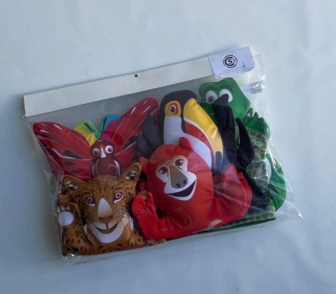Títere Guante Selva Misionera x5 Títeres
