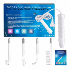Aparelho Alta Frequência Limpeza Pele 4 Eletrodos Bivolt - Portable High Frequency