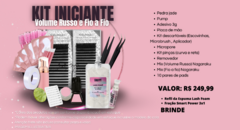 Kit Iniciante Extensão de Cílios. Técnicas: Volume Russo e Fio a Fio