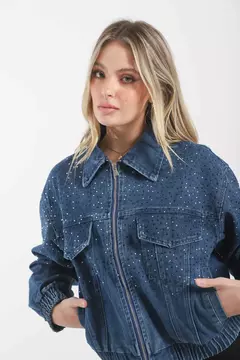 Campera Jean Con Stras VT70014