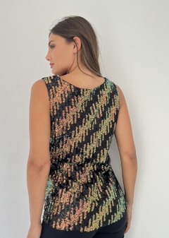 Musculosa Lentejuelas Tornasoladas VT 1712 - comprar online