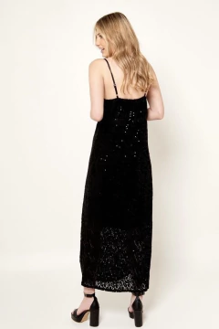 Imagen de Vestido Encaje Con Lentejuelas VTK 4065