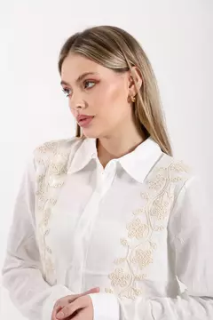 Camisa Lino Bordada VTK 70005 - Indiana