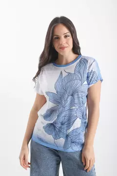 Blusa Flor combinada