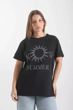Remera Summer con strass - tienda online