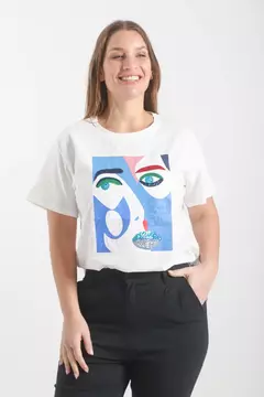 Remera Estocolmo con brillo cara - comprar online