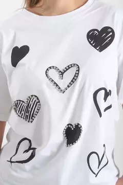 Remeron Montevideo corazón con brillo en internet
