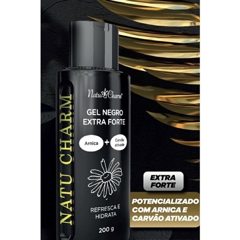 Gel Negro para Massagem Extra Forte 200g - NatuCharm - Ousada Make e Cosméticos