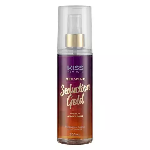 Body Splash Seduction Gold - Kiss New York - Ousada Make e Cosméticos Distribuidora