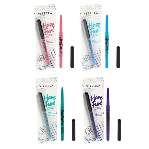 Lapiseira para Olhos Colorida Have Fun! - Vizzela - Ousada Make e Cosméticos Distribuidora