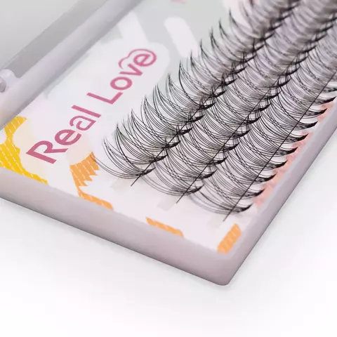 Cilios Fio A Fio Tufinhos Sem Nó Curvatura D - Real Love - Ousada Make e Cosméticos Distribuidora