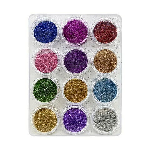 Potinhos Com Glitter Brilho Purpurina Para Unhas Fininho - Ousada Make e Cosméticos Distribuidora