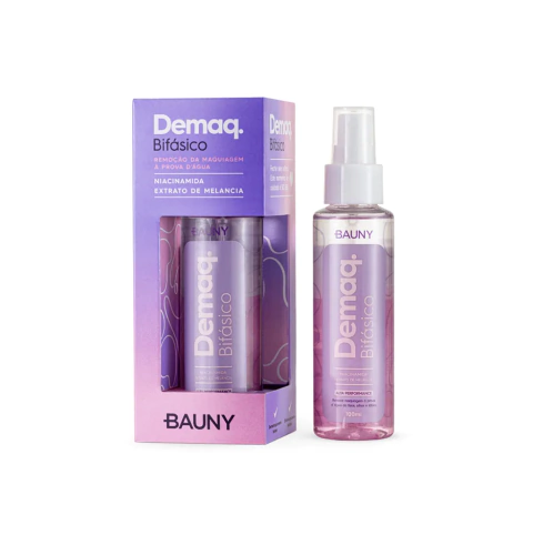 Demaquilante Bifásico 100ml - Bauny - Ousada Make e Cosméticos Distribuidora