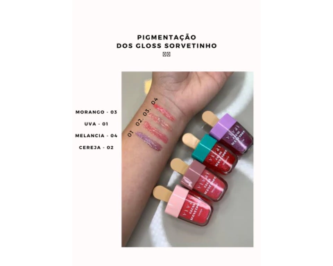 Gloss Sorvetinho - Vivai - Ousada Make e Cosméticos