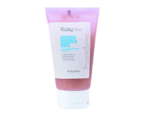Sabonete Esfoliante Facial Basics - Ruby Rose - Ousada Make e Cosméticos Distribuidora