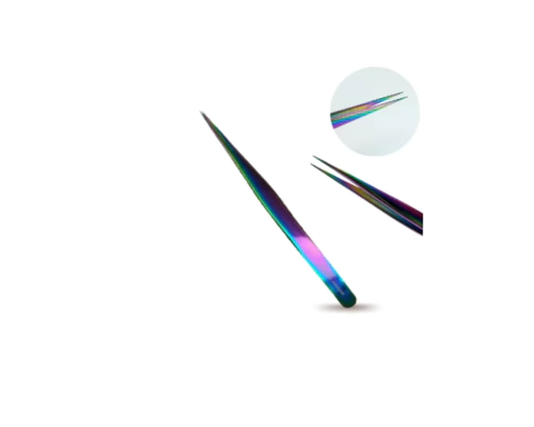 Pinça para Extensão de Cílios Furta Cor Ponta Reta - Zola Professional - Ousada Make e Cosméticos