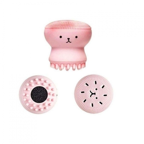 Esponja para Limpeza Facial de Silicone Polvo - QBela Manuela - Ousada Make e Cosméticos Distribuidora