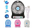 Mini Ventilador Portátil Recarregável de Mesa 3 Velocidades - LUATEK - Ousada Make e Cosméticos