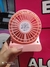 Mini Ventilador Portátil Recarregável de Mesa 3 Velocidades - LUATEK - Ousada Make e Cosméticos