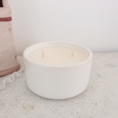 Vela en cuenco de ceramica reutilizable