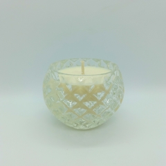 velas aromaticas en mates de vidrio