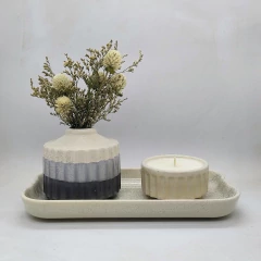 florero de cerámica artesanal 