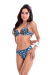 Conjunto Top Meia Taça e Calcinha com Empina Bumbum - Sofia e Iolanda Tradicional - Vitoria Garça - Fundo Azul