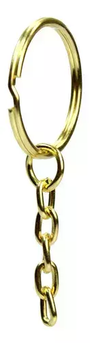 Argolla con Cadena Reforzada Dorada