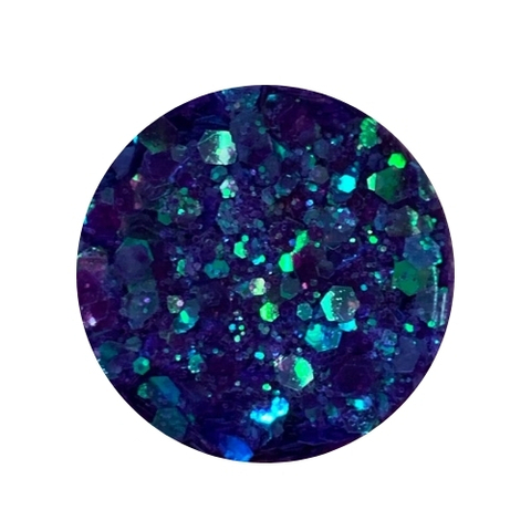 Glitter Ojo de Hada Tornasol - Violeta y Turquesa #BSL7