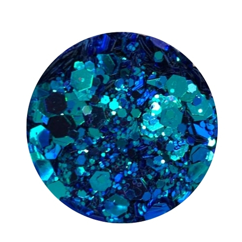 Glitter Ojo de Hada Tornasol - Azul y Turquesa #BSL1