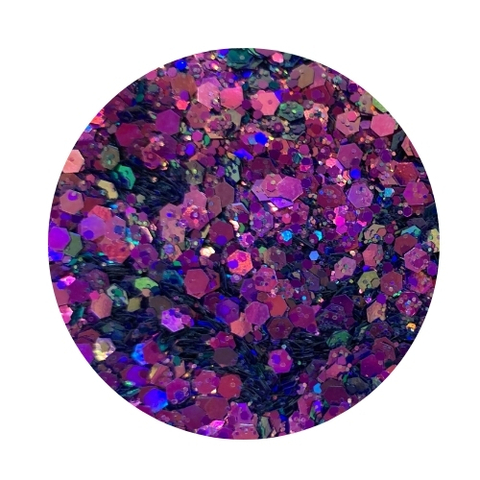 Glitter Ojo de Hada Tornasol - Magenta y Turquesa #BSL12