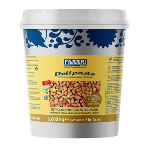 Delipaste Fabbri Pistache Puro sem Corantes 3,6 kg - Pasta saborizante