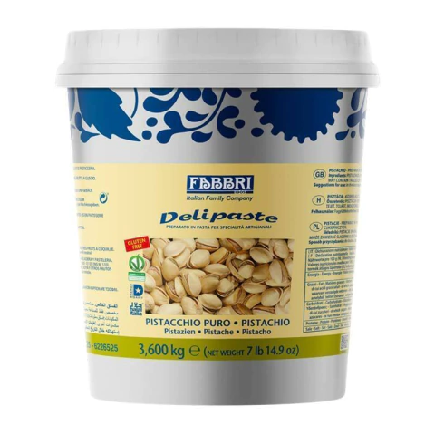 Delipaste Fabbri Pistache Puro 3,6 kg - Pasta saborizante