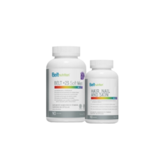 KIT Belt +23 Soft MAX (muito mais vitaminas e minerais) + Belt Hair, Nail and Skin PLUS Tamanho Família (3 meses de Tratamento)