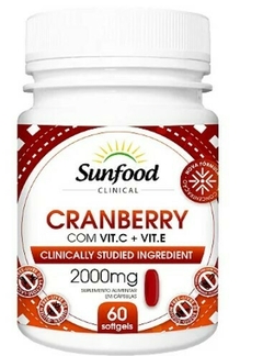 Cranberry 2000mg 60 Cápsulas Sunfood