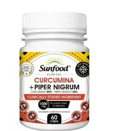 Curcumina 95% + Piper Nigrum 20% 60 Cápsulas 1000mg | Sunfood